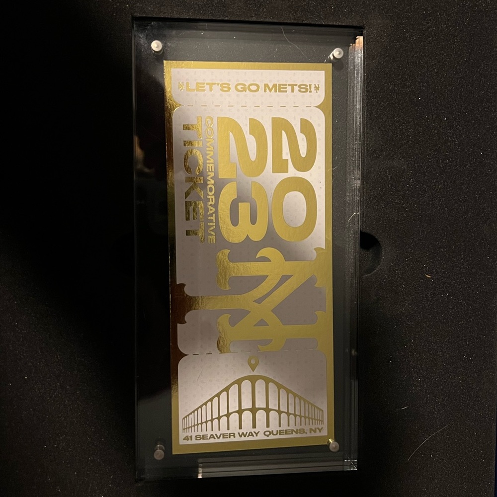 Mets 2023 Commemorative Ticket !